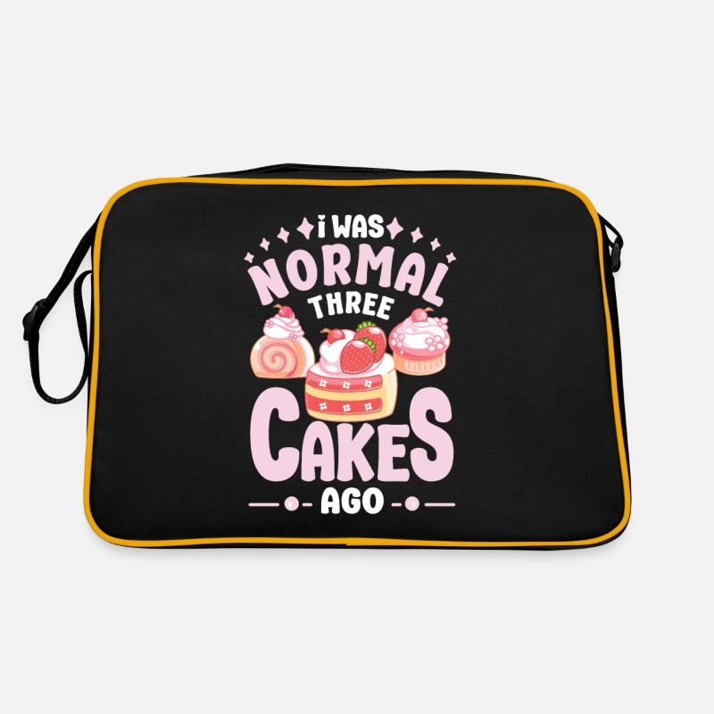 Pastry Lover I was Normal Three Cakes Ago Retro Tasche
