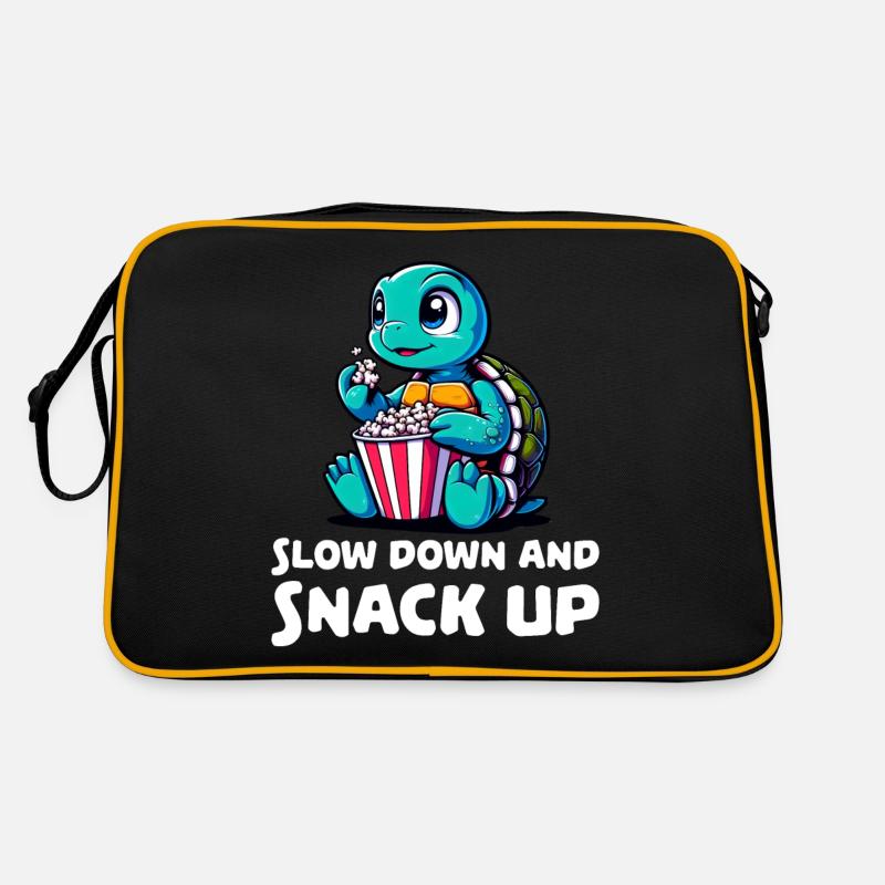 Slow down and snack up Retro Bag