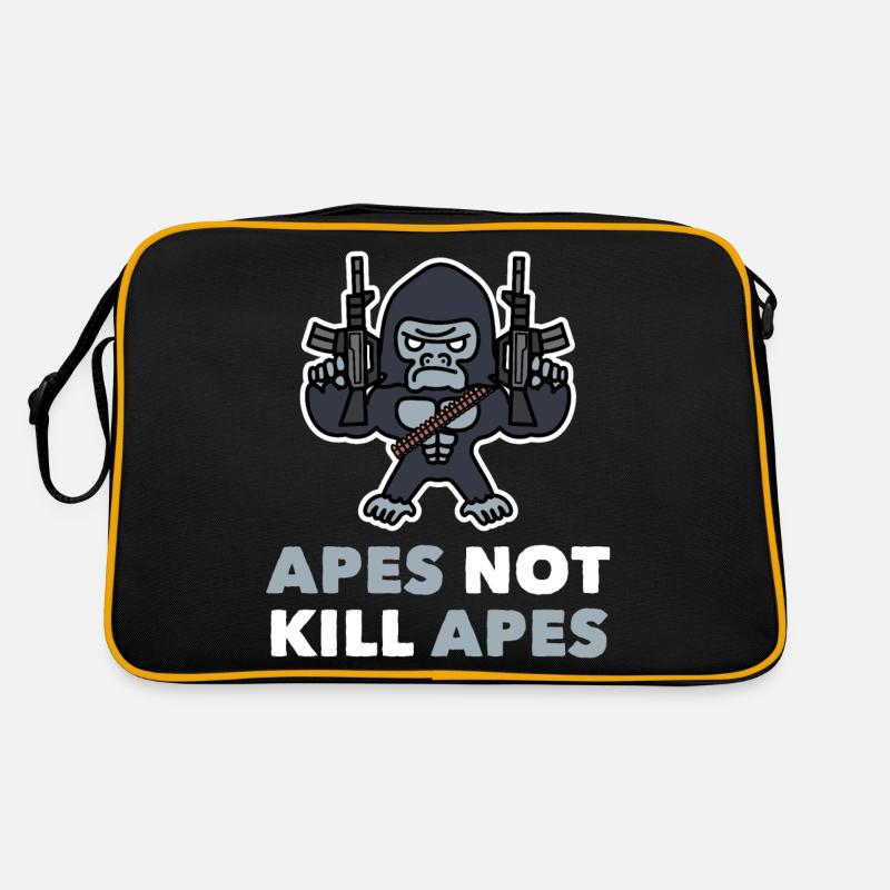 Monkey Chimpanzee Gorilla Apes Not Apes Retro Bag
