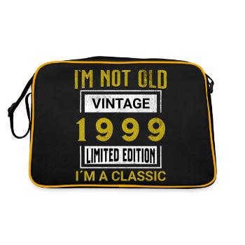 Birthday 26 years old I'm not old I ́m classic - Retro Bag - black/gold - Back