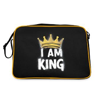 Je suis le roi de la Couronne - Sac Retro - noir/or - Dos
