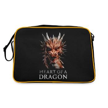 Cœur de dragon - Sac Retro - noir/or - Dos