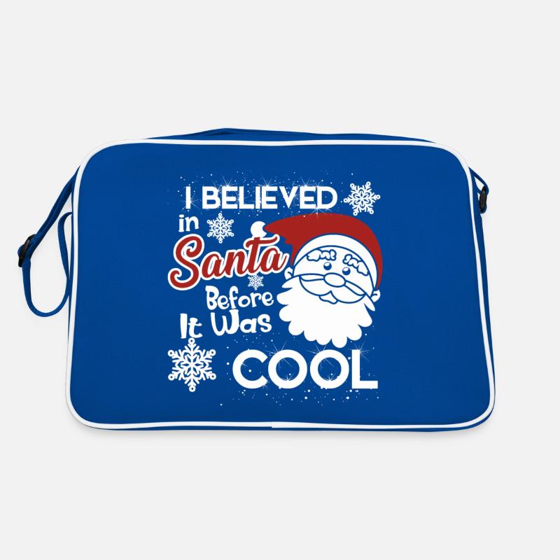Christmas Believe In Santa Before It Was Cool Retro Bag