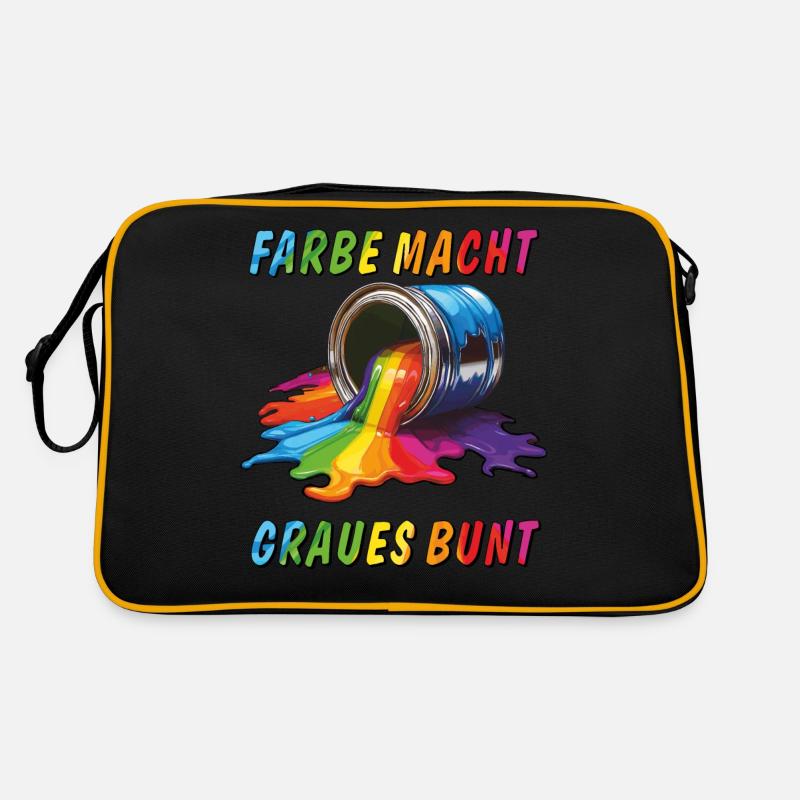 PAINT CAN: COLOUR MAKES GREY COLOURFUL Retro Bag