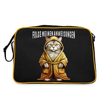 CAT BATHROBE FOLLOW MY INSTRUCTIONS - Retro Bag - black/gold - Back