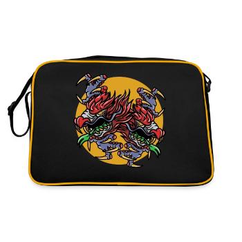 Magic Dungeon Dragon Fantasy RPG - Sac Retro - noir/or - Dos