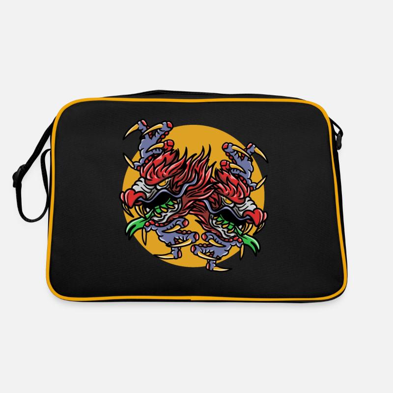 Magic Dungeon Dragon Fantasy RPG - Retro Bag - black/gold