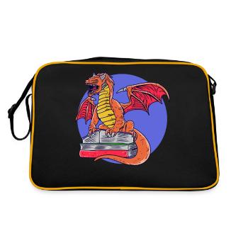 Lecture Dragon Livres Magic Dungeon - Sac Retro - noir/or - Dos