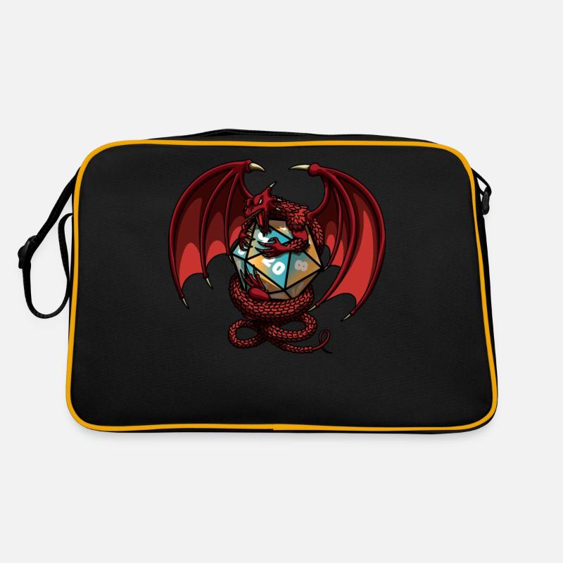 Dungeons Dragon Magic Dungeon - Retro Tasche - Schwarz/Gold