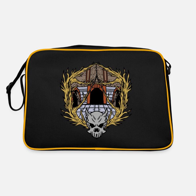 Dungeons Skelett Magischer Dungeon Retro Tasche