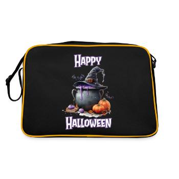 Halloween – Happy Halloween Witch's Kitchen Witch's Cauldron - Retro Bag - black/gold - Back