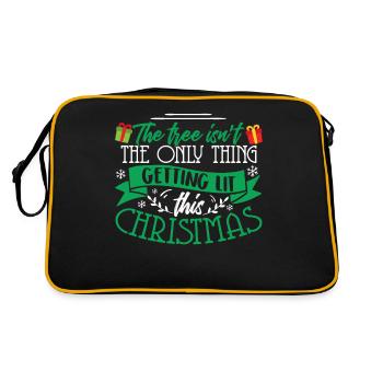 Tree Isn't The Only Thing Getting Lit Christmas - Retro Bag - black/gold - Back