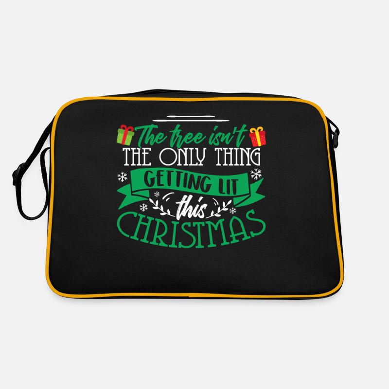 Tree Isn't The Only Thing Getting Lit Christmas Retro Bag