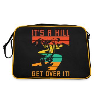 Courir c’est une colline S’en sortir Marathonien - Sac Retro - noir/or - Dos