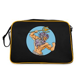 Dieu antique Grec Zeus Mythologie - Sac Retro - noir/or - Dos