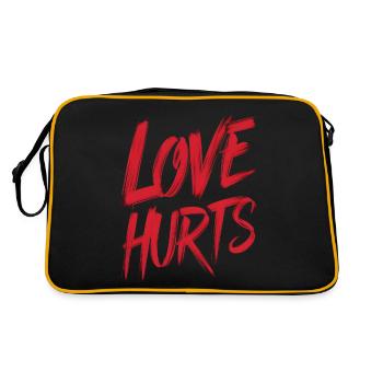 love hurts - Retro Bag - black/gold - Back