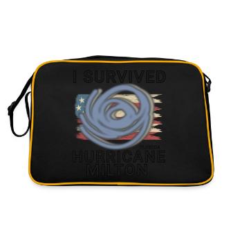 J’ai survécu à l’ouragan Milton - Sac Retro - noir/or - Dos