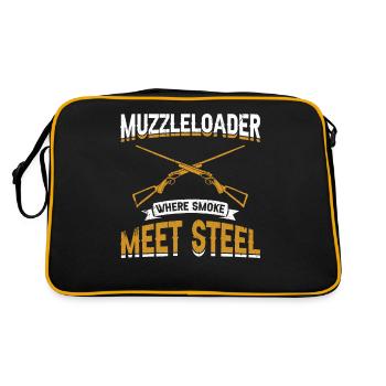 Vorderlader Muzzleloader Muzzle Loading - Retro Bag - black/gold - Back