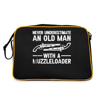 Vorderlader Muzzleloader Muzzle Loading - Retro Bag - black/gold - Back
