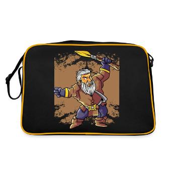 Dieu antique Grec Zeus Mythologie - Sac Retro - noir/or - Dos