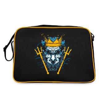 Dieu antique Grec Zeus Mythologie - Sac Retro - noir/or - Dos