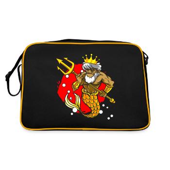 Dieu antique Grec Zeus Mythologie - Sac Retro - noir/or - Dos