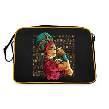 Fighting Cleopatra Egyptian Mythology - Retro Bag - black/gold - Back