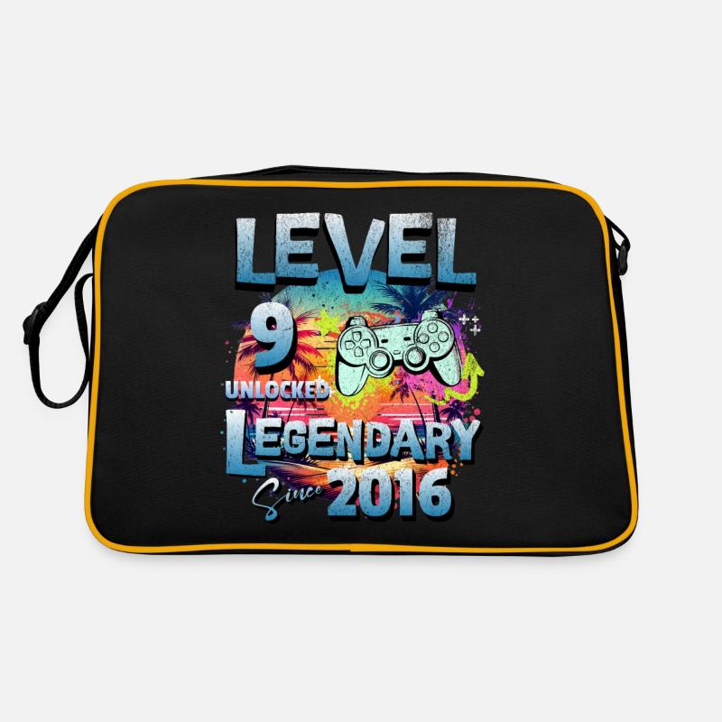 Level 9 Unlocked since 2016 Birthday Retro Bag