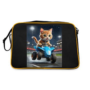 Speedy Whiskers - Chariot de course sur VTT Speedy - Sac Retro - noir/or - Dos