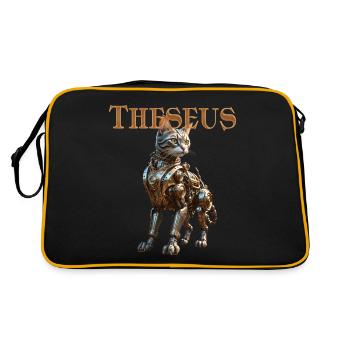 Automate Steampunk-Katze - Thésée Chat Steampunk - Sac Retro - noir/or - Dos