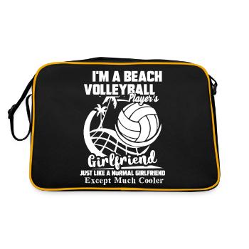Beach Volleyball Girlfriend Cooler - Retro Bag - black/gold - Back