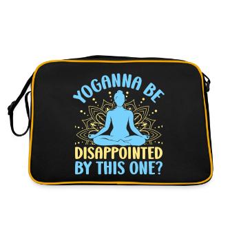 Yoga Soyez déçu par celui-ci : le yoga amusant - Sac Retro - noir/or - Dos