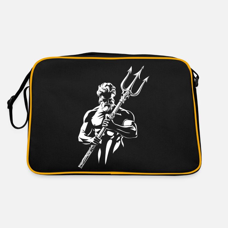 Poseidon Dreizack Retro Tasche