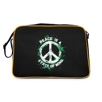 La paix est un état d’ - Sac Retro - noir/or - Dos