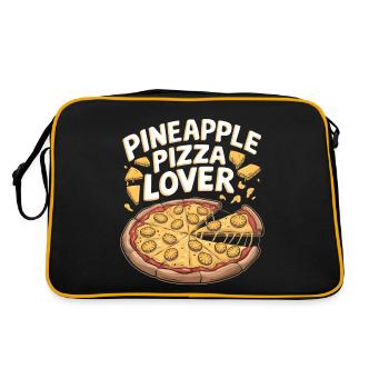 Amateur de pizza à l’ananas - Sac Retro - noir/or - Dos