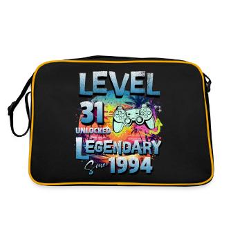 Level 31 Unlocked since 1982 Birthday - Retro Bag - black/gold - Back