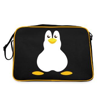 Halloween Pingouin Costume Pingouin - Sac Retro - noir/or - Dos