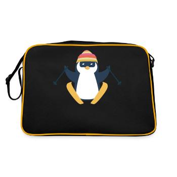 Neige Hiver Ski Pingouin Pingouin Seabird - Sac Retro - noir/or - Dos