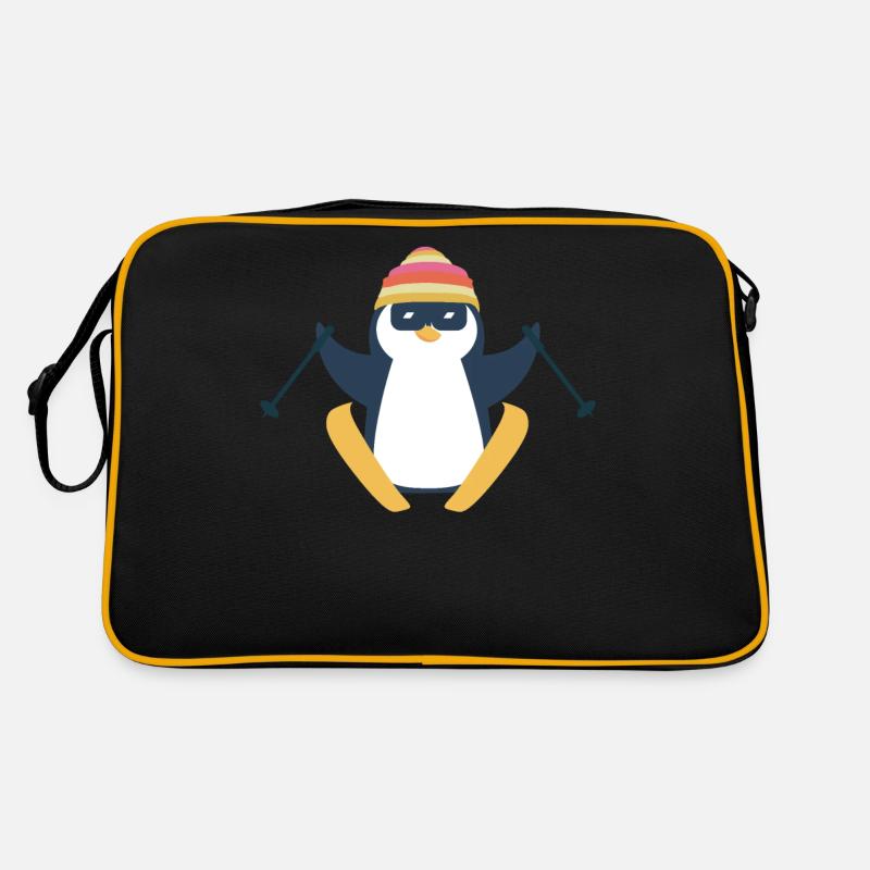 Neige Hiver Ski Pingouin Pingouin Seabird Sac Retro