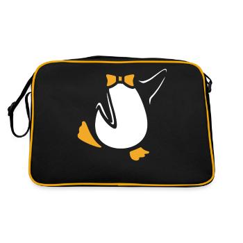 Halloween Pingouin Costume Pingouin - Sac Retro - noir/or - Dos