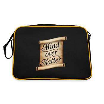 Scroll Mind over matter - Retro Bag - black/gold - Back