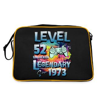 Level 52 Unlocked since 1982 Birthday - Retro Bag - black/gold - Back