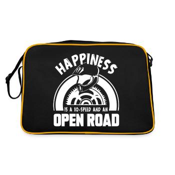 Bicycle Bicycle Happiness - Retro Bag - black/gold - Back
