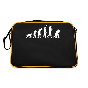 Évolution humaine Photographe Photographie - Sac Retro - noir/or - Dos