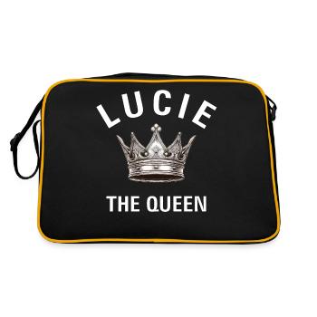 LUCIE THE QUEEN - Retro Bag - black/gold - Back