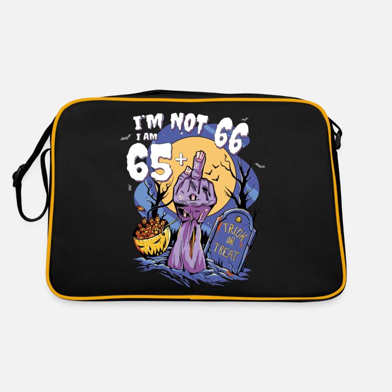 66th Birthday Bash - 65 + Zombie Finger for Retro Bag