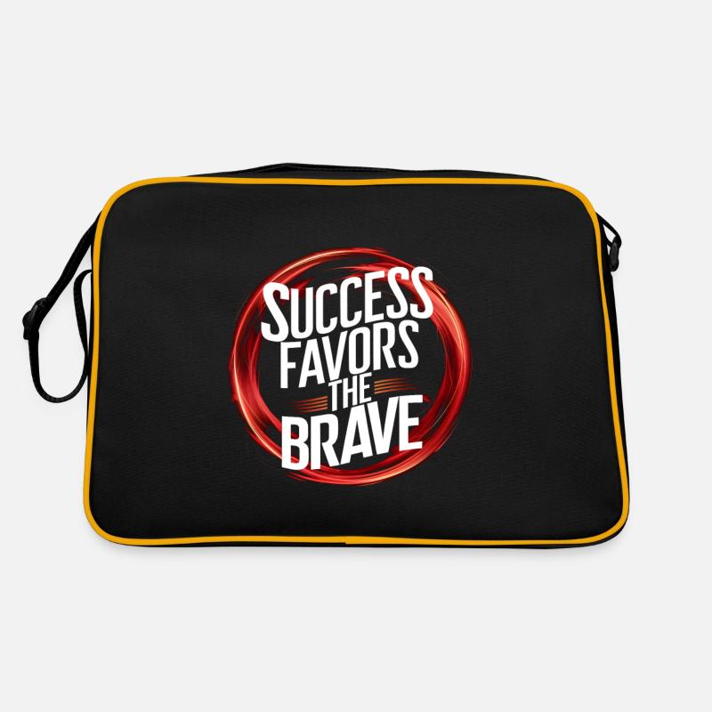 Le succès sourit aux courageux Sac Retro