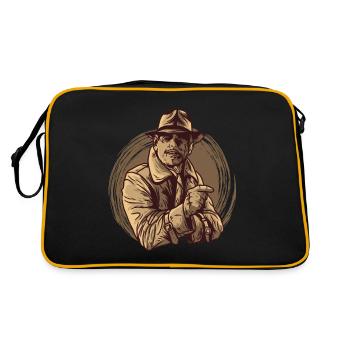 Service Agent Officer Detective - Retro Bag - black/gold - Back