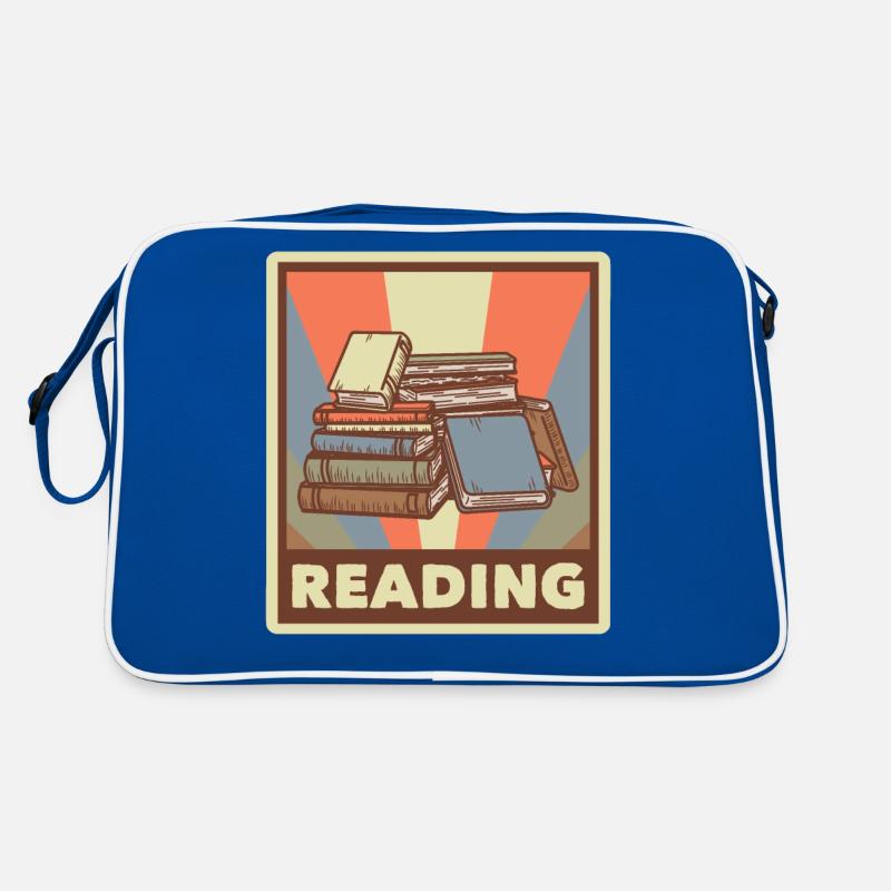 Book Nerd Learning Librarian Reading Retro Bag