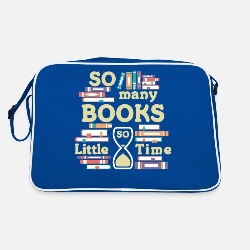 Beaucoup de livres si peu de temps de lecture Sac Retro